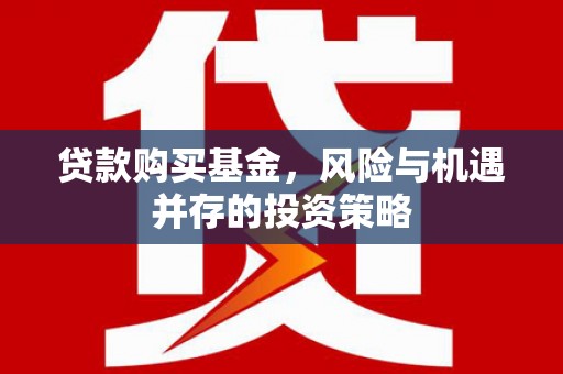 霍山贷款购买基金，风险与机遇并存的投资策略