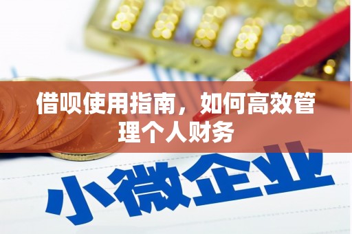 霍山借呗使用指南，如何高效管理个人财务