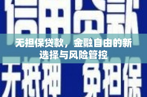 霍山无担保贷款，金融自由的新选择与风险管控