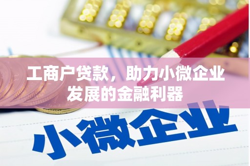 霍山工商户贷款，助力小微企业发展的金融利器