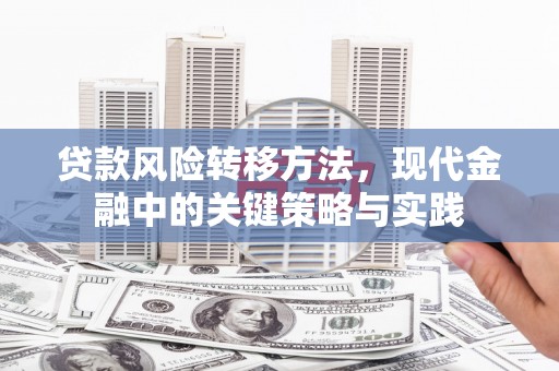霍山贷款风险转移方法，现代金融中的关键策略与实践