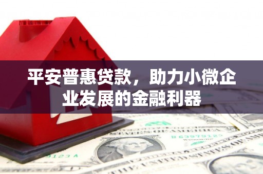 霍山平安普惠贷款，助力小微企业发展的金融利器