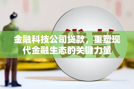 霍山金融科技公司贷款，重塑现代金融生态的关键力量