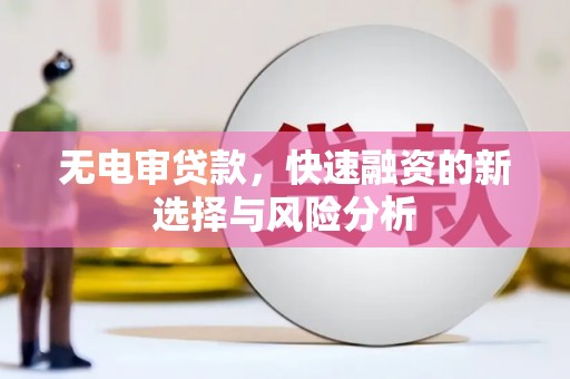 霍山无电审贷款，快速融资的新选择与风险分析