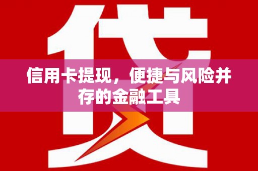 霍山信用卡提现，便捷与风险并存的金融工具