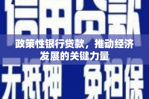 霍山政策性银行贷款，推动经济发展的关键力量