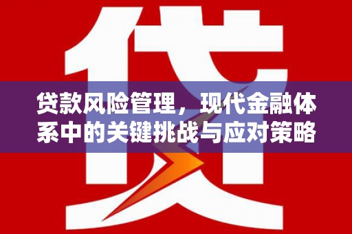 霍山贷款风险管理，现代金融体系中的关键挑战与应对策略