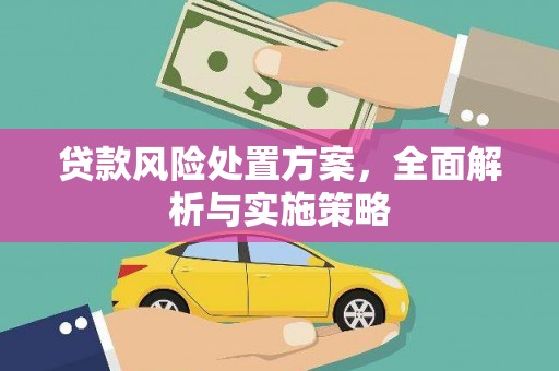 霍山贷款风险处置方案，全面解析与实施策略